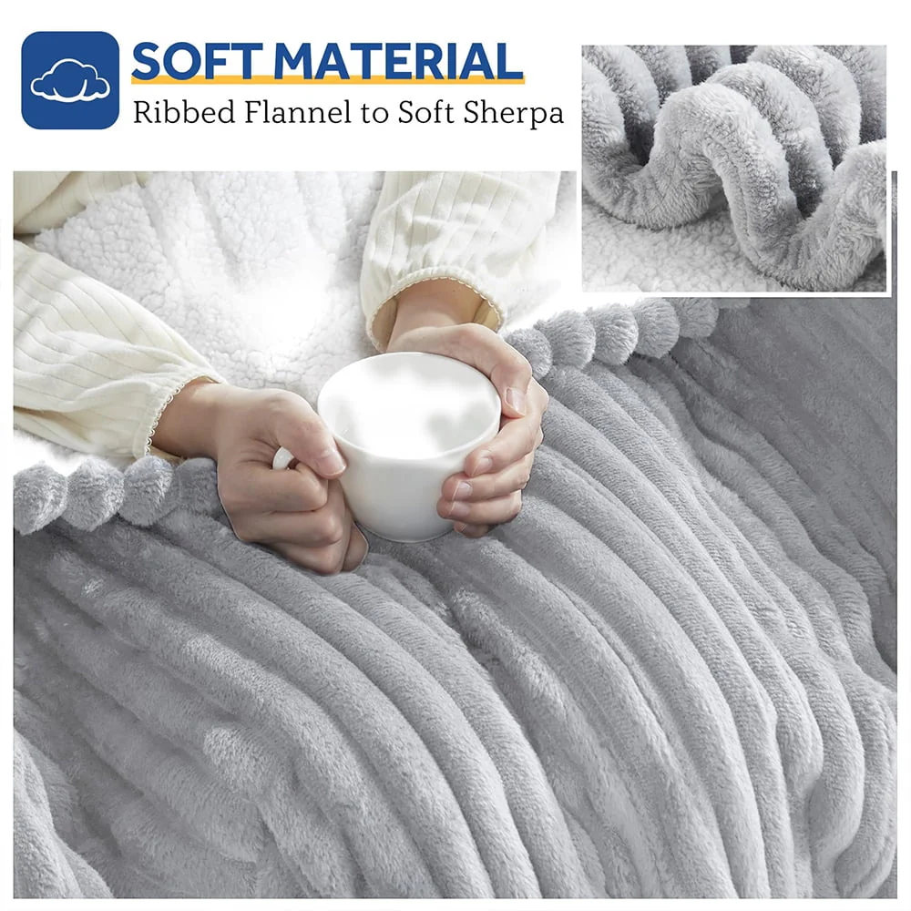 Electric Heated Blanket Twin size - 62"x84" Heating Blanket with 8 hours Auto-off, 10 Level Over-heat Protection, Soft Flannel - Image 5