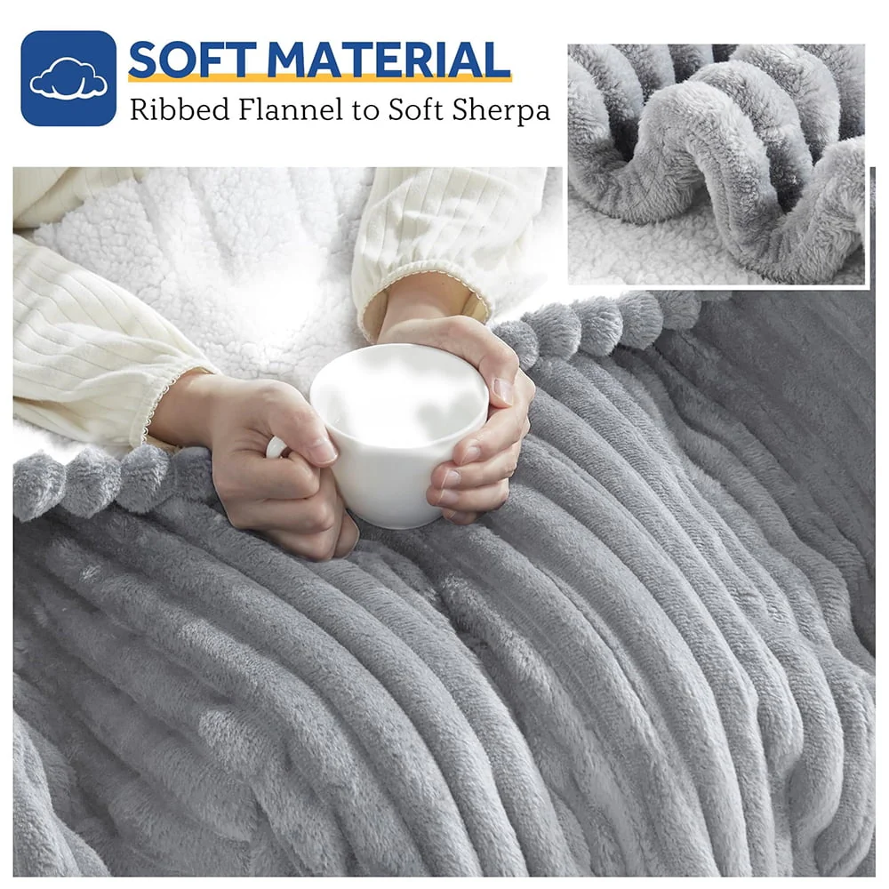 Electric Heated Blanket Twin size - 62"x84" Heating Blanket with 8 hours Auto-off, 10 Level Over-heat Protection, Soft Flannel - Image 8